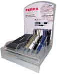 Zebra Golyóstoll display, 0, 24 mm, teleszkópos, ZEBRA "SL-F1", kék (01943) - iroszer24
