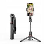 MINI Selfie bot, Bluetooth távirányító, telefon tartó állvány, kompakt, alumínium, 1130mm (MNL10)
