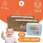 Pillo mindenmentes PURE pelenka 4, (9-14 kg), 2x HAVI ADAG, 8x38 db