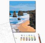 Alkotásutca Part menti sziklák - Számfestő készlet kereten 40X50