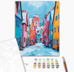 Alkotásutca Színes tél - Számfestő készlet kereten 40x50