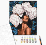 Alkotásutca Virágzó fátyol - Számfestő készlet kereten 40x50