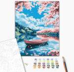 Alkotásutca Rózsaszín álom - Számfestő készlet kereten 40x50