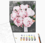 Alkotásutca Pünkösdi rózsa a menyasszonynak - Számfestő készlet kereten 40x50
