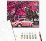 Alkotásutca Virágzó park - Számfestő készlet kereten 40x50