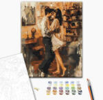 Alkotásutca A szerelem karjaiban - Számfestő készlet kereten 40x50