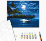 Alkotásutca Holdfényes éjszaka - Számfestő készlet kereten 40x50