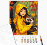 Alkotásutca Őszi barátok - Számfestő készlet kereten 40x50