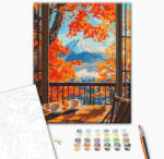 Alkotásutca Őszi kilátás a hegyekre - Számfestő készlet kereten 40x50