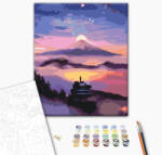 Alkotásutca Lila naplemente - Számfestő készlet kereten 40x50