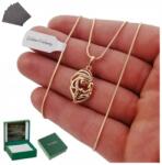 Golden Celebrity Gyönyörű Aranyozott Női Sebészeti Acél Nyaklánc Cirkóniákkal 18K