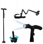  Összecsukható Teleszkópos Séta Bot Lámpával, Állítható Világítással