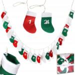 Orion Adventi Naptár Karácsonyi Lógó Fali Filc Zokni 2, 2 M (4902248489783)