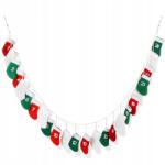 H&S Decoration Adventi naptár karácsonyi lógó fali filc zokni 2, 2 m (8720573248518)