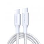 UGREEN Cablu Date si Incarcare USB-C - USB-C UGREEN L501, 60W, 1m, Alb - typec
