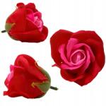 Inspiruj Szappanrózsa rózsaszín-piros Virágok Fejek Szappanrózsák flowerboxokhoz (HD00727)