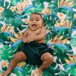 Tommy Lise bambusz muszlin pelenka Lush Garden 120x120 cm (701305)