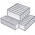  Fiókrendszerezők, Tárolódobozok Fehérneműhöz, 3 darabos szett (60020001_1)