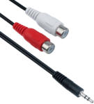 DeTech Аудио кабел DeTech 3.5 - 2RCA F, 25см - 18215 (18215)