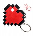  Minecraft Szív Clicker Kulcstartó Klikker Figura Kütyü Anti-stressz