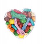 LENA fa gyöngyök szív alakú befőttesüvegben (ZL-32043)