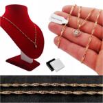 Golden Celebrity Szingapúri Lánc+kis Szív Strasszok Ajándékba Anyósnak