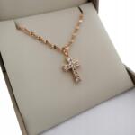  Arany Nyaklánc Szingapúri Kereszt Csavart 60CM