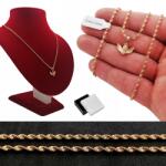 Golden Celebrity Arany Szingapúri Csavart Angyalka Medál 50CM