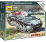Zvezda Wargames (II. világháború) tank 6102 Német Panzer II (1: 100) (4600327061027)