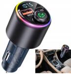 Bluetooth Fm Adó-vevő Autós Dupla Port CVC 7 Rgb Szín (9331813199409)