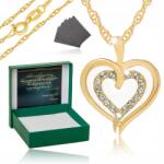 Golden Celebrity Arany Nyaklánc Szív 24K Ezüst Ajándék Minta 925 (srebro 925 wisiorek łańcuszek dla mamy)