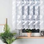  Jacquard függöny 140cm magas, fehér (023083/000/001/000140/1)
