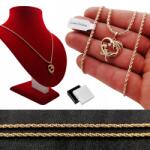 Golden Celebrity Arany Anya-gyerek Nyaklánc 18K+DEDIKÁLÁS (Dla przyszłej mamy łańcuszek + serce)