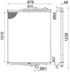 MAHLE Radiator, racire motor MAHLE CR 2095 000S (CR 2095 000S)