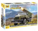 Zvezda Katonai 5051-es modellkészlet - BM-21 Grad 1 rakétavető (1: 72) (5051)