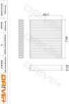 Dr! ve+ Filtru, aer habitaclu Dr! ve+ DP1110.12. 0397 (DP1110.12.0397)