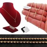 Golden Celebrity Női Aranyozott Sebészeti Acél Nyaklánc Ajándékba Anyukának, Neki