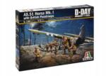 Italeri 1356-os modellkészlet AS. 51 Horsa Mk. I/II és brit ejtőernyős (1: 72)