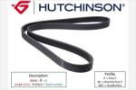 HUTCHINSON Curea transmisie cu caneluri HUTCHINSON 2020 K 5 - piesar