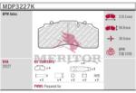 MERITOR set placute frana, frana disc MERITOR Brake Pad Kit MDP3227K (MDP3227K)