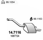 ASSO Toba esapament finala ASSO 14.7116 (14.7116) - automobilus