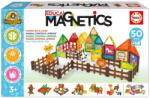 Educa Joc de construit magnetic Zoo Magnetics Park Zoo Educa 50 piese colorate cu 4 figurine ale animalelor (EDU20270) Jucarii de constructii magnetice