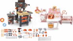 Smoby Set căsuță pentru păpușă cu trei părți și atelier de lucru Large Doll´s Play Center Soft Baby Nurse Smoby mecanică, instalații, vopsitorie și tâmplărie (SM220394-11) Papusa
