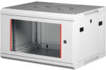 Lande PROlineB 600x450 lapraszerelt 6U 19" fali rack szekrény szürke (LN-WB-06U6045-LG-F) - dtshop