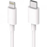 ZMEURINO Cablu de date si incarcare USB Type C la Lightning, 1m, alb, bulk (47442)
