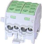 Leipold Fővezetéki leágazókapocs 428/125A Cu/Al ónozott zöld 4x35+4x25mm3 (LEIP080220-2-3)