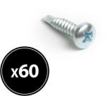 Handy önfúró Laposfejű Lemezcsavar 4, 2x19mm 60db/csomag (04806)