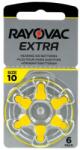 Rayovac Extra Advanced hallókészülék elem 10, DA10, ZA10, H10MF 6db/bliszter (9RH010)