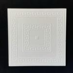  Álmennyezet - Szarvas sormintás EPS polisztirol álmennyezet dekorációs lap, festhető dekorpanel (50x50cm)