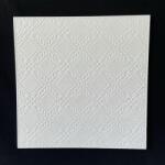 Álmennyezet - Babér mintás beltéri fehér festhető hungarocell polisztirol álmennyezet lap (50x50cm)